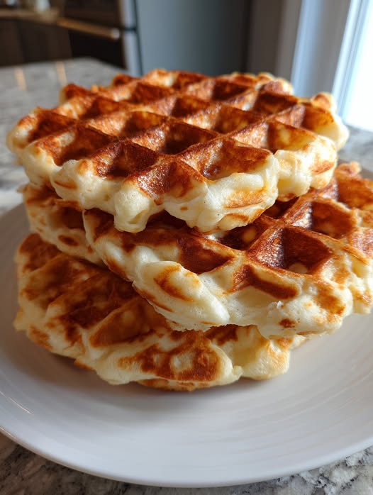 3 – Ingredient Cottage Cheese Protein Waffles