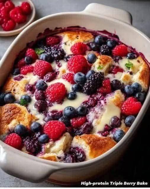 Triple Berry Breakfast Bake